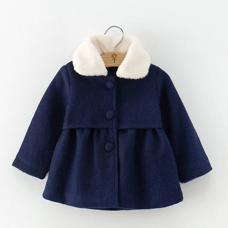 2019 зимнее меховое пальто для маленьких девочек зимняя теплая шерстяная куртка
