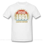 Новая летняя футболка, Винтажная футболка, 1993 оригинальные детали, футболка для новорожденных, 1993 процентов, ретро, подарок на день рождения, футболка