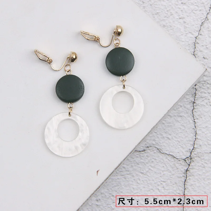 FENGLI Длинная цепочка милые серьги-кольца для женщин с изображением кролика Платье