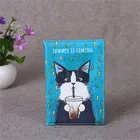 Обложка для паспорта с изображением кошки из искусственной кожи, для мужчин и женщин