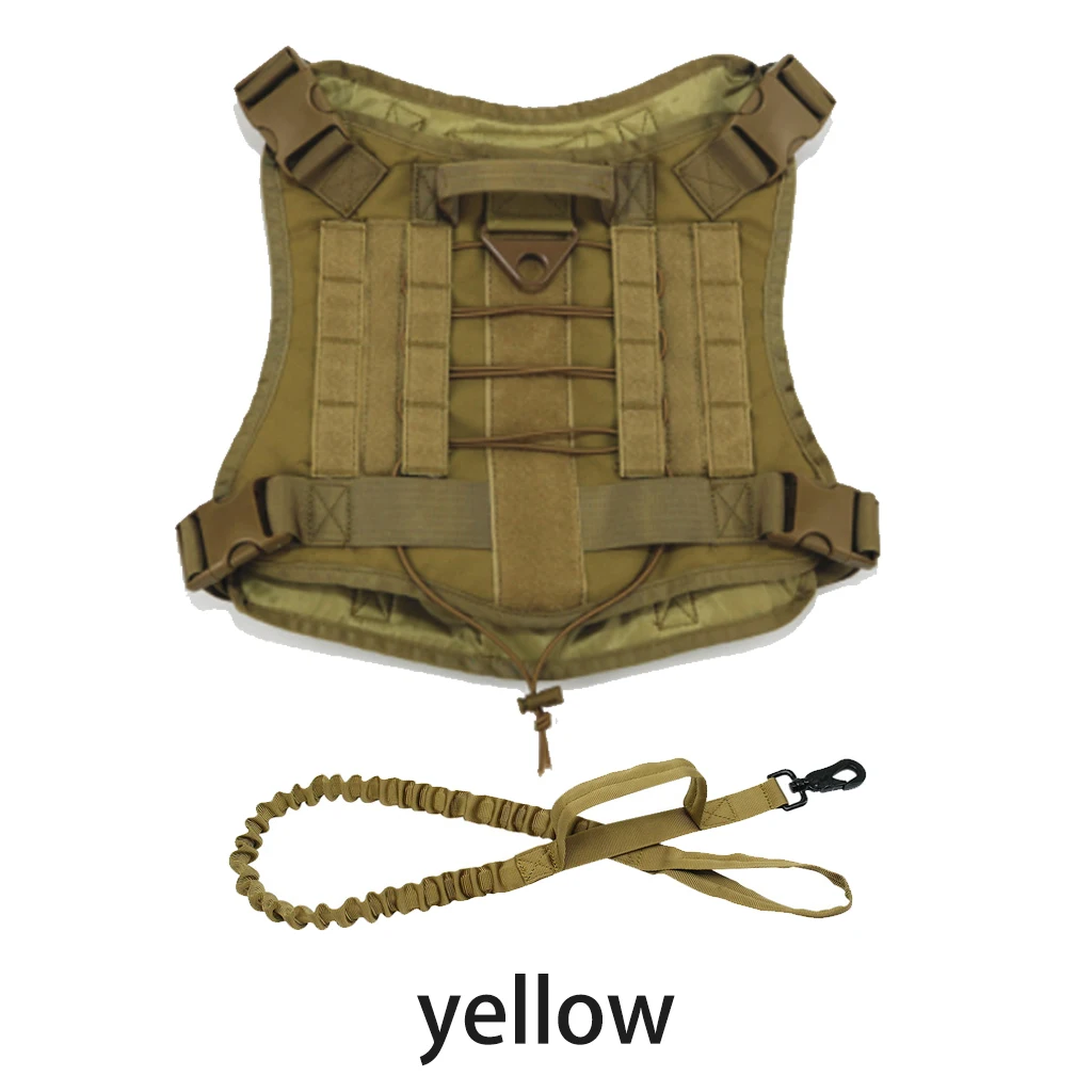 K9 военный тактический жилет для собак нейлоновый банджи-поводок поводок