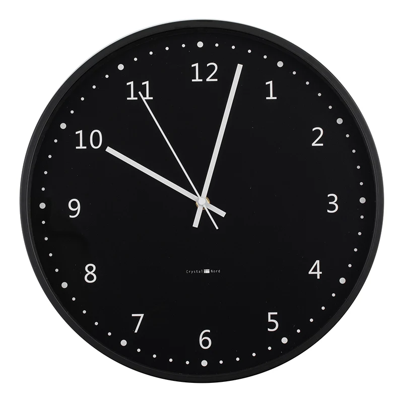 

Simple Modern Wall Clock Black Fashion Round Nordic Wall Clock Living Room Creative Montre Mural Home Decoration New Hot MM60WC