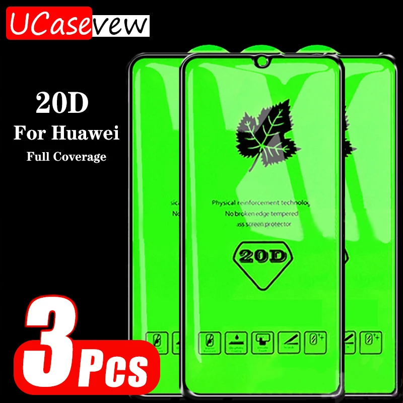 Закаленное стекло 20D с полным покрытием для Huawei P20 Pro P30 P40 Lite Mate 30 20 10 P Smart Z Премиум