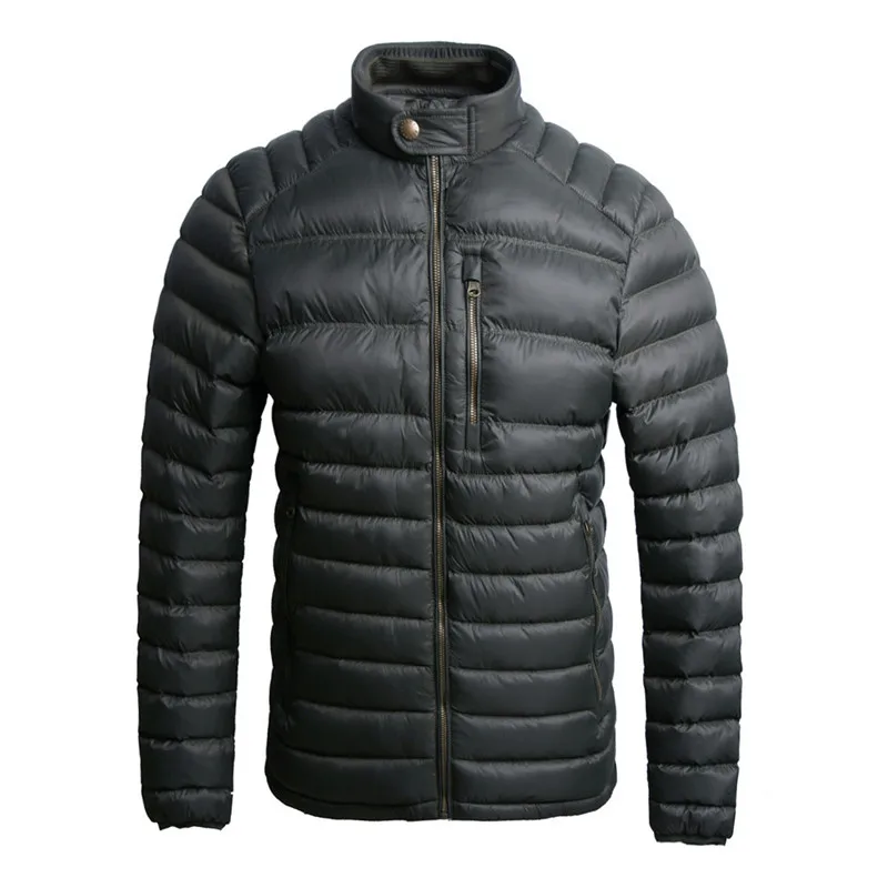 2019 мужская зимняя куртка на белом утином пуху Сверхлегкий пуховик повседневная