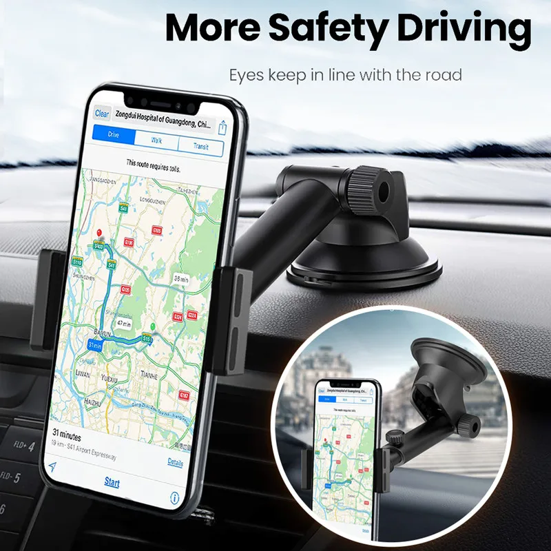 xmxczkj clip telescopic car phone holder suction cup car windshield dashboard mobile phone holder for iphone 11 xiaomi 9 samsung free global shipping