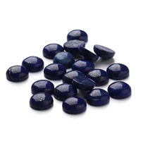 4mm 8mm 10mm 12mm lapis lazuli round natural stone flat base for earrings necklace ring jewelry making