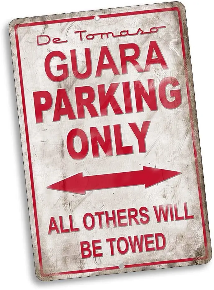 

Parking Only Sign All Others Will Be Towed Compatible with De Tomaso Guara Vintage Style Metal Signs Metal Tin Aluminum