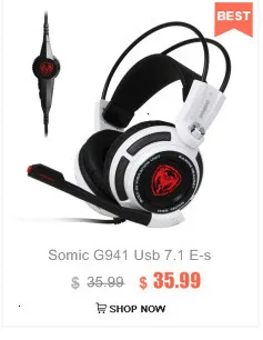 Somic G941 Usb 7,1 электронная Спортивная игровая гарнитура микрофон Вибрирующая стерео прослушивание звука распознавание местоположения гарнитура