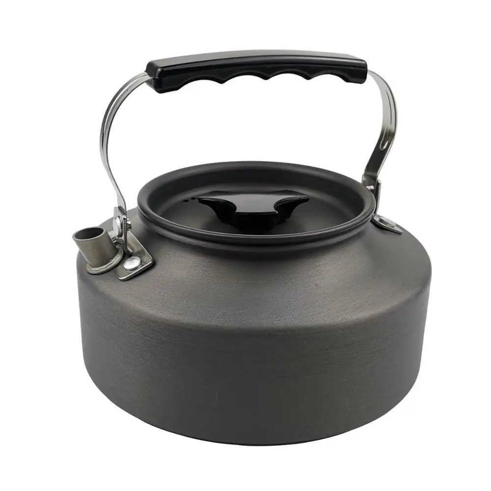 

YINGTOUMAN 1 Set Outdoor Pots Pans Camping Cookware Picnic Cooking Set Non-stick Tableware With Foldable Spoon Fork Knife Kettle