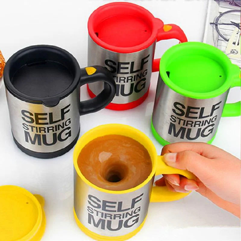 

400ml Mugs Automatic Electric Lazy Magnetic Self Stirring Mug Coffee Milk Mixing Mug Smart Stainless Steel Jui Ce Mix Cup