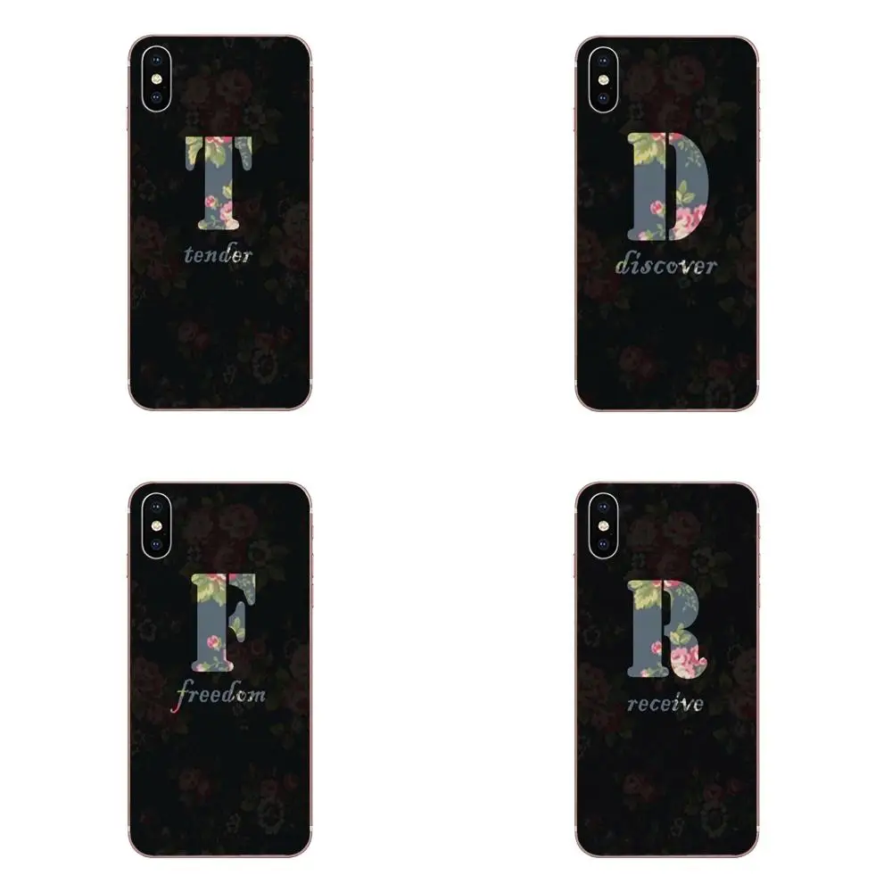 Мягкие чехлы Письмо Алфавит слово для Galaxy Alpha Note 10 Pro A10 A20 A20E A30 A40 A50 A60 A70 A80 A90 M10 M20 M30