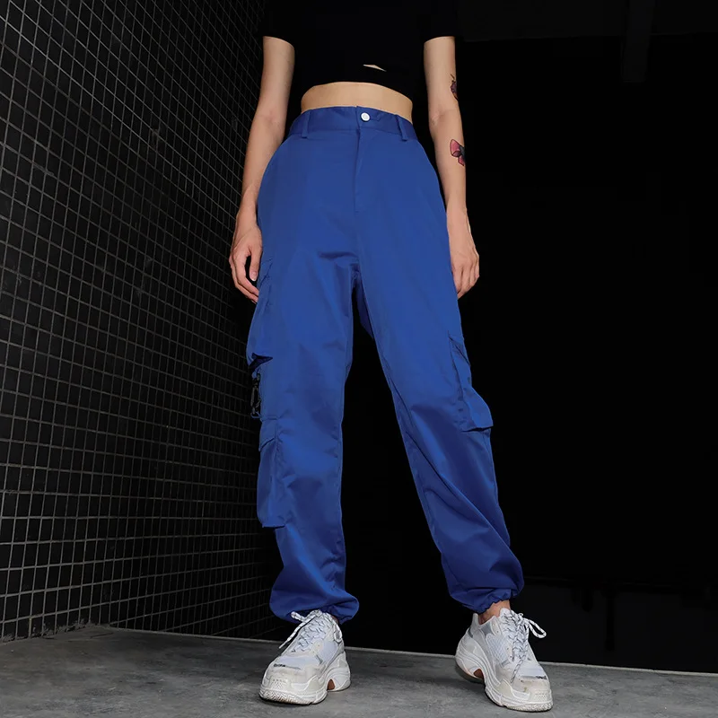 Новинка 2020 осенние женские брюки Helisopus с несколькими карманами и высокой талией