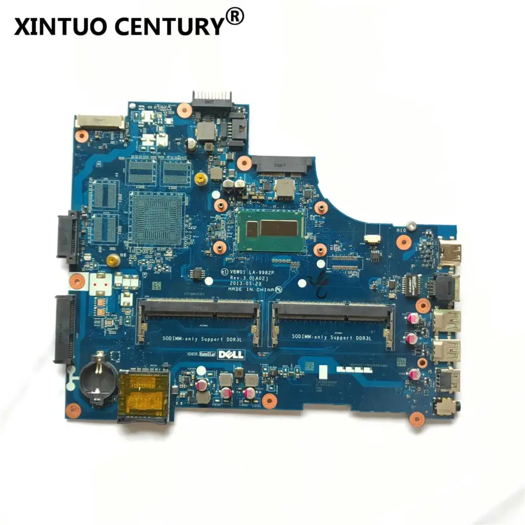 

CN-0D28MX motherboardFOR DELL INSPIRON 3537 5537 laptop motherboard D28MX VBW01 LA-9982P REV:3.0 CELERON 2955U mainboard