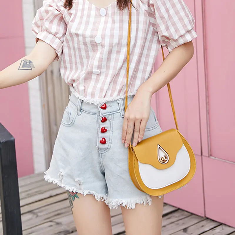 Женская модная маленькая сумка из искусственной кожи дизайнерские сумки через