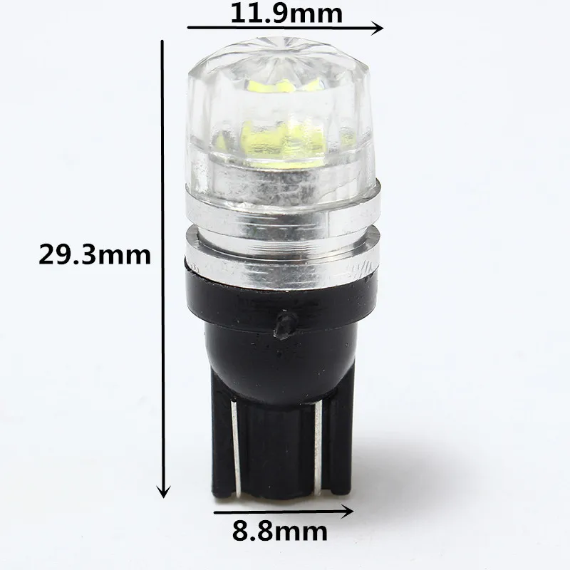 10 шт./лот DC12V лампочка для Canbus без ошибок 194 168 LED COB Внутренний Боковой габаритный