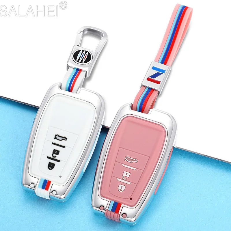 

Car Key Cases Cover Protector Bag Shell For Toyota CHR C-HR Prado Prius Camry Corolla RAV4 2017 2018 2019 Keyring Accessories
