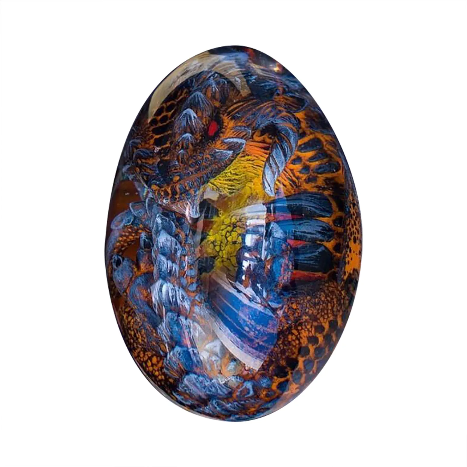 

Creative Dream Crystal Transparent Lava Dragon Egg Resin Sculpture Desktop Ornaments Statue For Home Decoration Funny Novelty