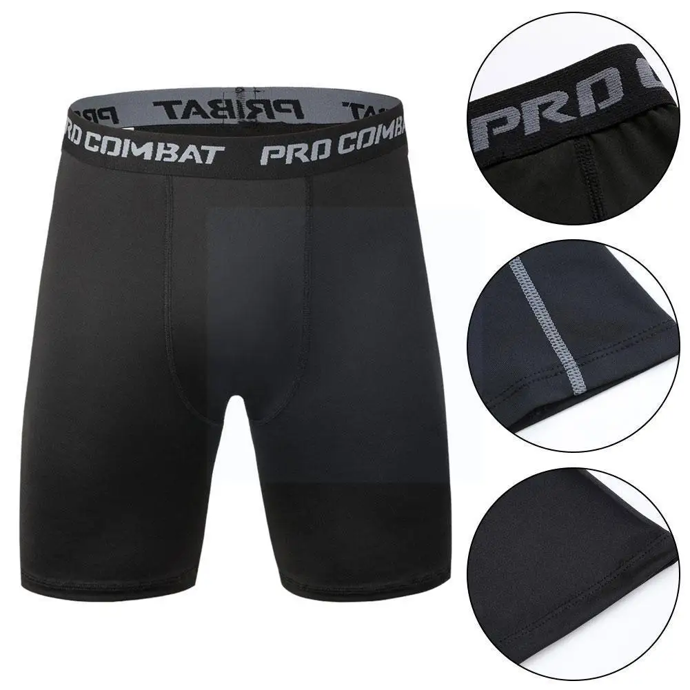 

Men Sports Shorts Compression Under Base Layer Shorts Dry Fitness Athletic Thin Thin S-3XL Short Tight Quick Riding Half Me S6E7