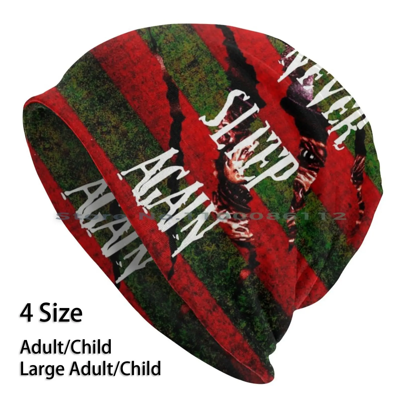 

Never Sleep Again Beanies Knit Hat Movies Horror Movie A Nightmare On Elm Street Birthday Present Christmas Present Movie Art