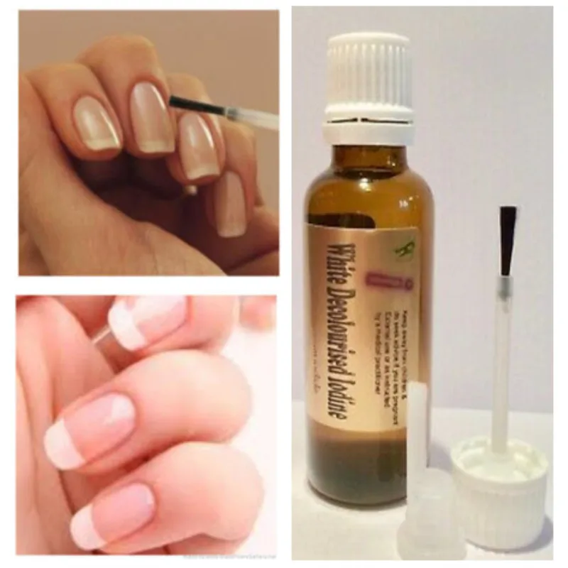 

Decolourised White Iodine Alopecia,Nails brush+Dripper 20ml glass bottle