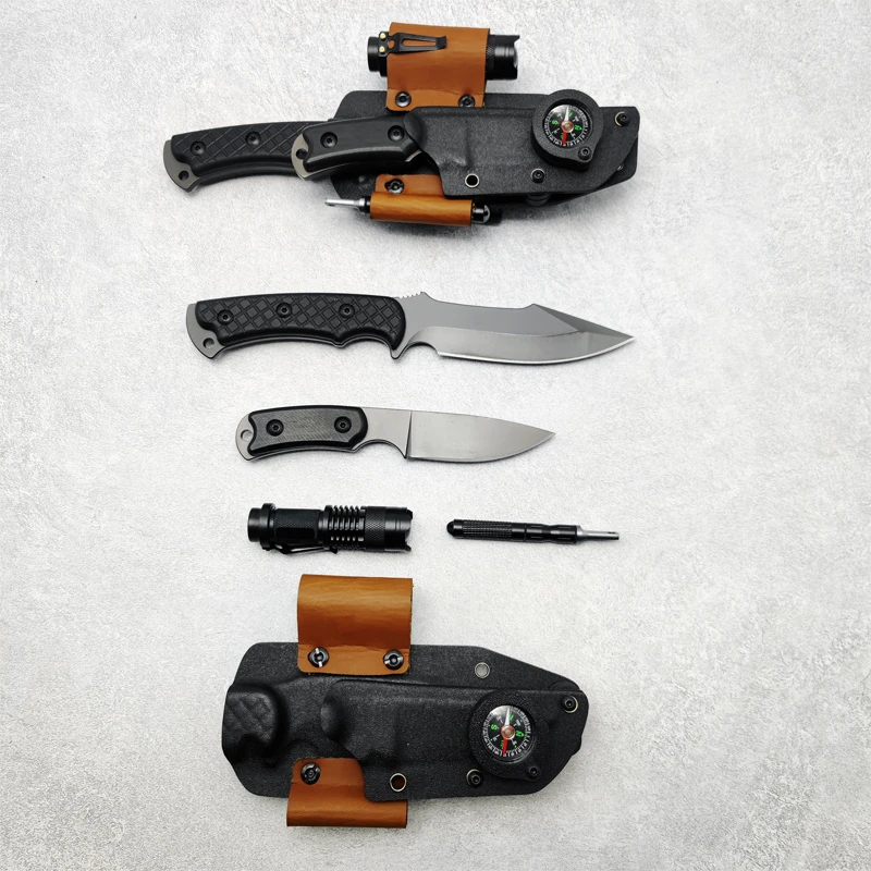 Высококачественная внешняя искусственная кожа Kydex 58HRC фиксированное лезвие G10