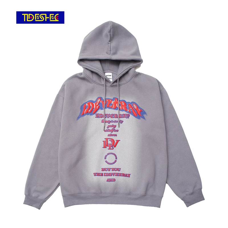 

Толстовки уличные хип-хоп ретро с буквенным принтом с капюшоном Harajuku Хип-хоп Повседневный пуловер парная одежда мужские толстовки