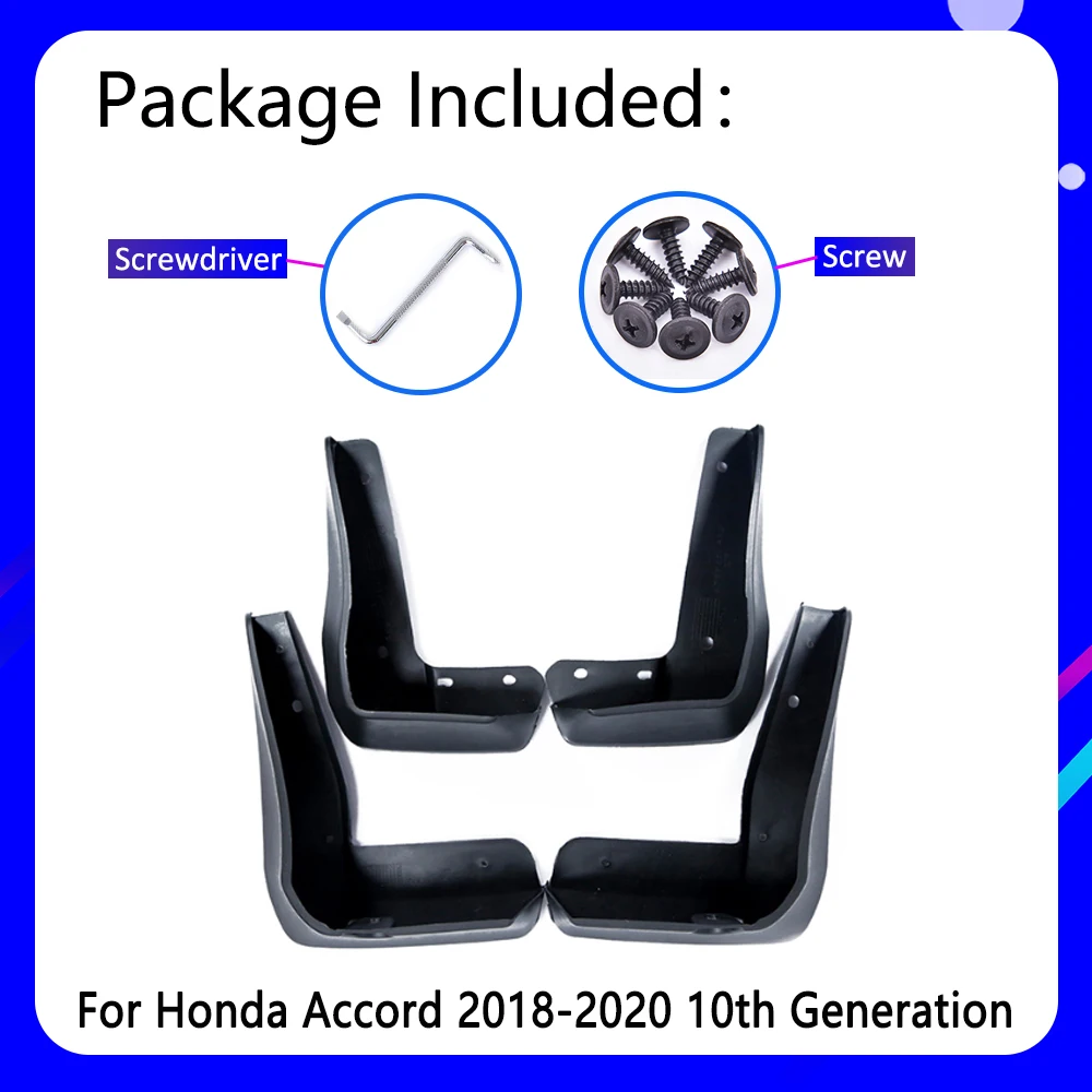 mudguards fit for honda accord 10 2018 2019 2020 car accessories mudflap fender auto replacement part free global shipping