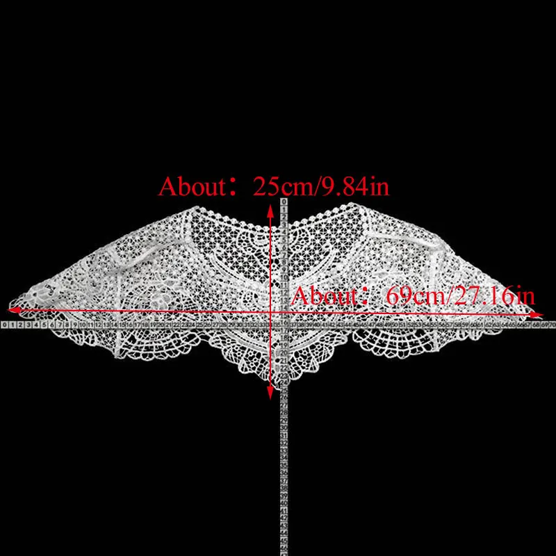 Хлопковое ажурное кружевное платье воротник аксессуары для шитья жилет