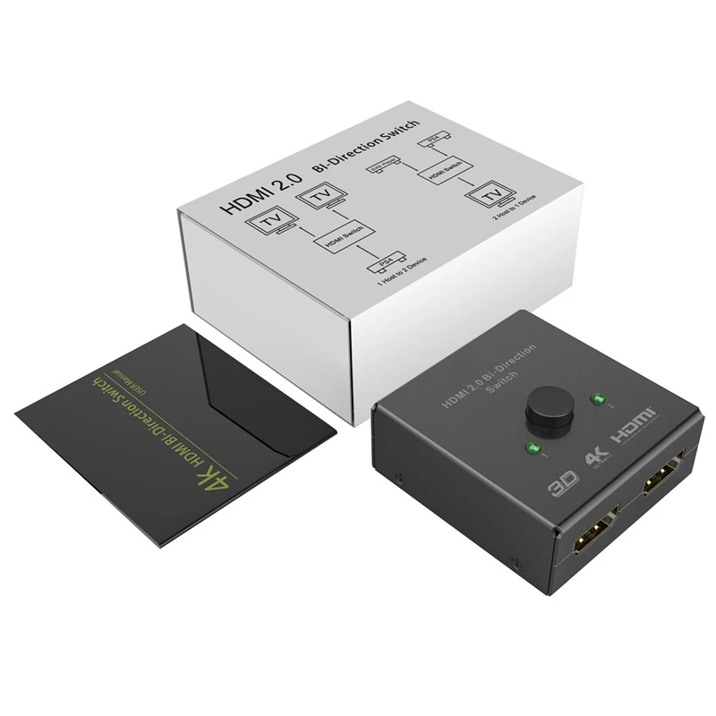 HDMI Switcher 2 порта двунаправленный ручной переключатель 2x1/1x2 Hub HDCP сквозной Sup порты