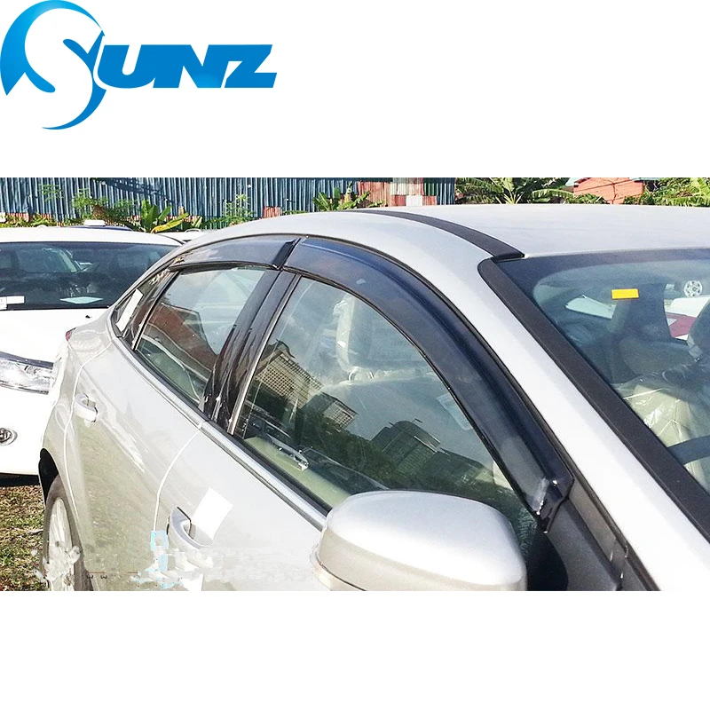 Дефлектор окон для Toyota rav4 2009-2013 Черный Автомобильный Дверной козырек для Toyota rav4 2009 2010 2011 2012 2013 Аксессуары SUNZ