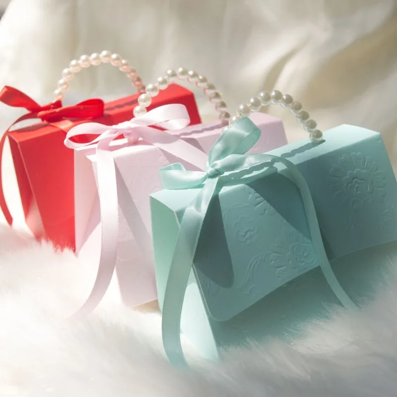

2021 New Party Wedding Favor Gift Tote Bag Boxes Chocolate Treat Candy Gift Bag Baby Shower Birthday Party Decoration Supplies