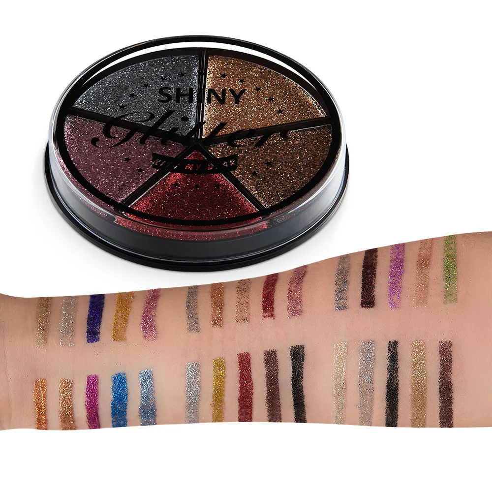 Charming Eyeshadow Palette 5-color Eyeshadow Makeup Kit Make Up Palette Matte Shimmer Pigmented Eye Shadow Powder