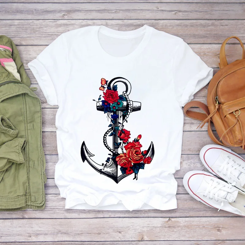 Женские футболки винтажная модная эстетичная одежда с цветочным принтом женская