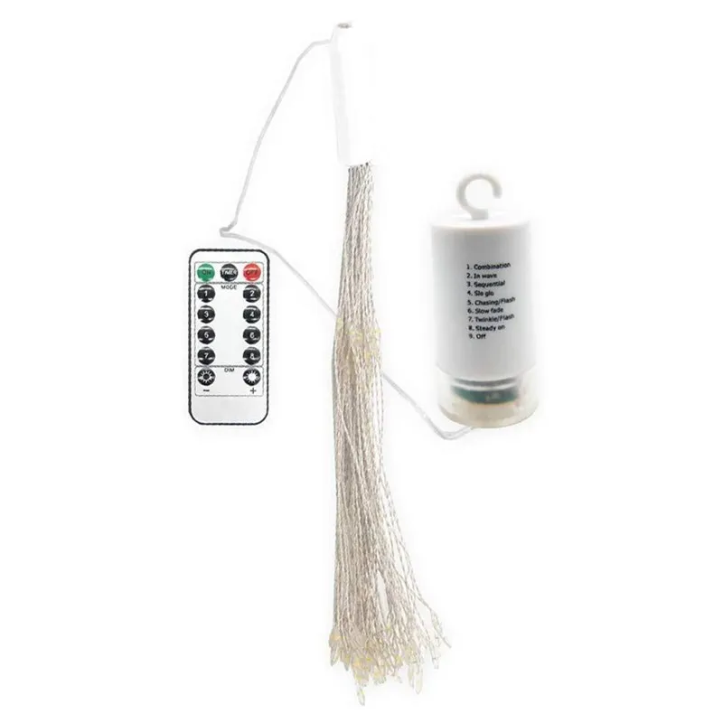 Светильник в виде звезды одуванчика светящаяся гирлянда из серебряной проволоки