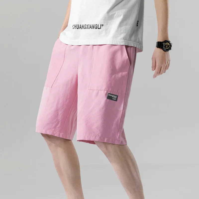 

Men 2021 new shorts men's casual pants INS super fire thin beach sports pants five pants trend pants