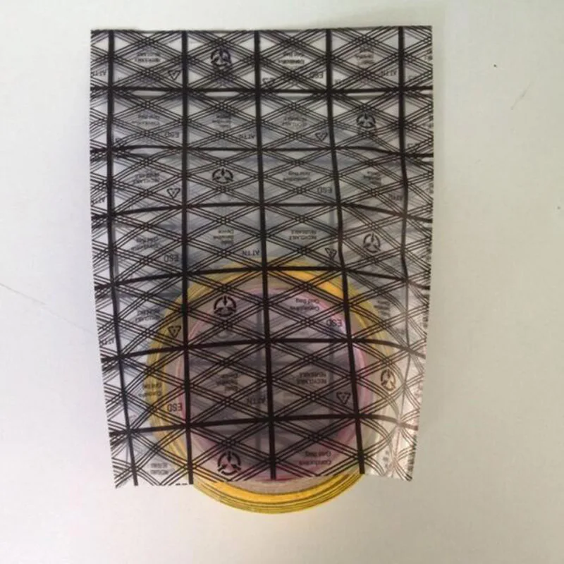 Открытый верх антистатический пакет клетчатый узор анти статический