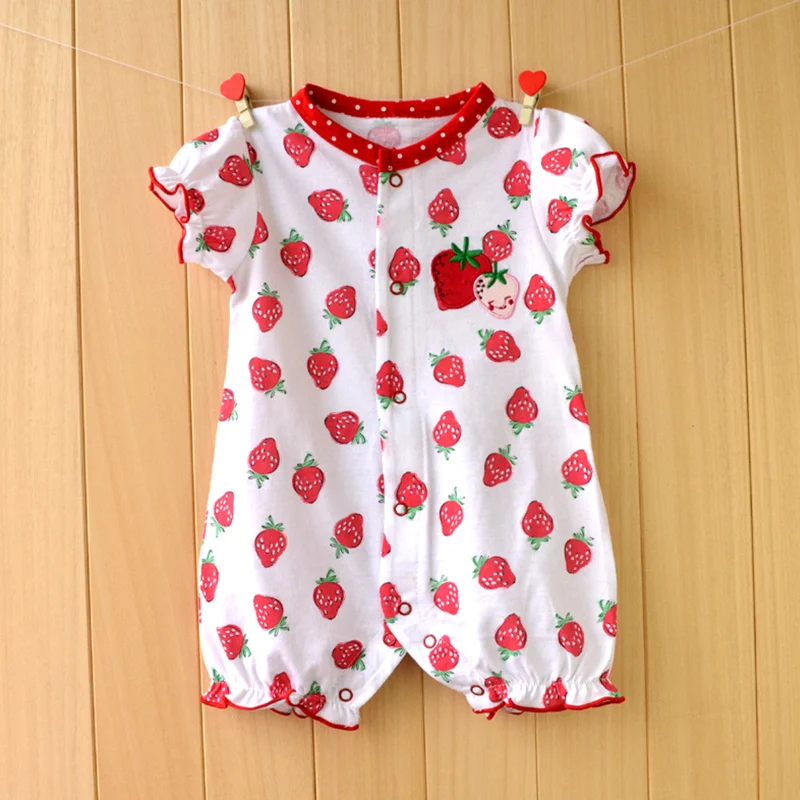 Распродажа Комбинезоны для маленьких девочек Мультяшные с коротким рукавом