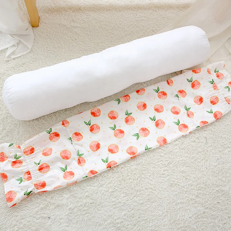 130 см длинная карамельная Подушка четыре узора грейпфрут/зеленое растение лиса