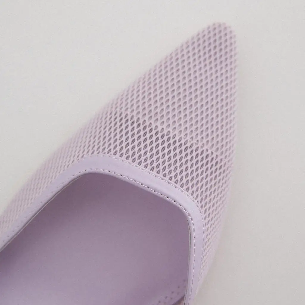 Новый стиль 2020 Осенняя женская обувь светло фиолетовые женские туфли с ремешком