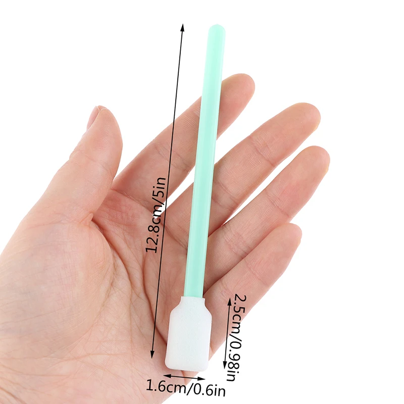 

100pc Foam Tipped Solvent Cleaning Swab Inkjet Printer Swabs Camera fast Cleaning Swabs