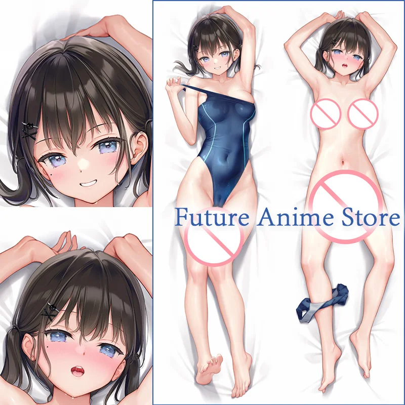 

Подушка для тела Dakimakura с изображением сексуальной девушки из аниме Nanami, Оригинальная Черная Двусторонняя Подушка для тела с принтом в натур...