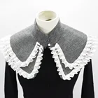 Шаль поддельное ожерельлье воротник женский белый воротник Питер Пэн съемный женский ложный воротник Женская Съемная половинная рубашка Nep Kraagie