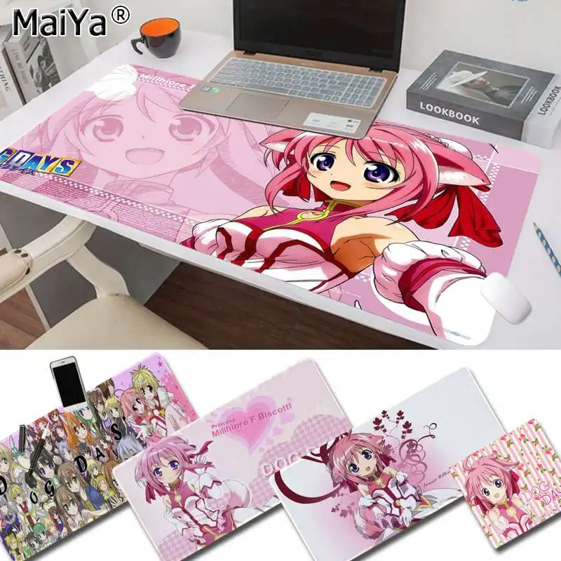 

Прочный резиновый коврик для мыши Maiya с изображением собаки дни девушки из аниме, бесплатная доставка, большой коврик для мыши, коврик для кл...