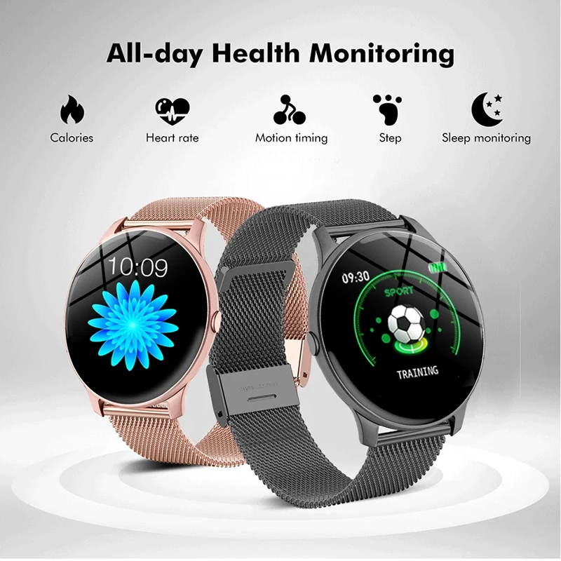 lige 2021 fashion smart watch ladies heart rate blood pressure multifunctional sport watch men woman waterproof smartwatch women free global shipping