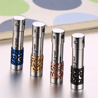 nhgbft stainless steel hollow tube cz pendant for men women perfume holder cremation urn necklace