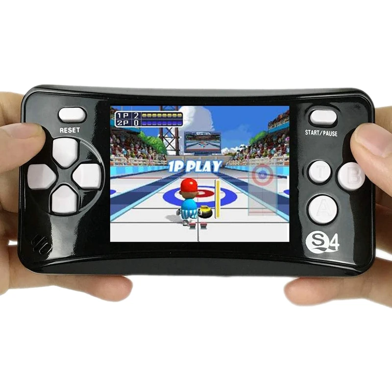 Portable Handheld Game Console for Children Arcade System Consoles Video Player Great Birthday Gift Black | Электроника