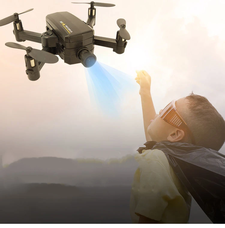 Мини-Дрон с камерой детский Радиоуправляемый квадрокоптер для селфи Дрон