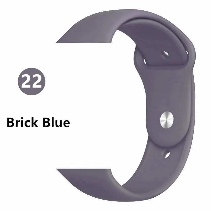 Brick blue Lbiaodai ремешок для apple watch 4 3 apple watch band apple watch ремешок 44mm 40mm iwatch band 42mm 38mm спортивный силиконовый браслет ремешок для часов ремешки для apple watch 4 3 2 1 - Цвет ремешка: Brick blue
