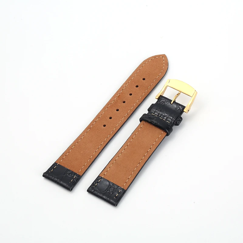 Genuine Leather Watch Band For Longines Leather Wrist Band Belt 12mm 13mm 18mm 20mm Gold Buckle Rose Gold Clasp Watches Strap