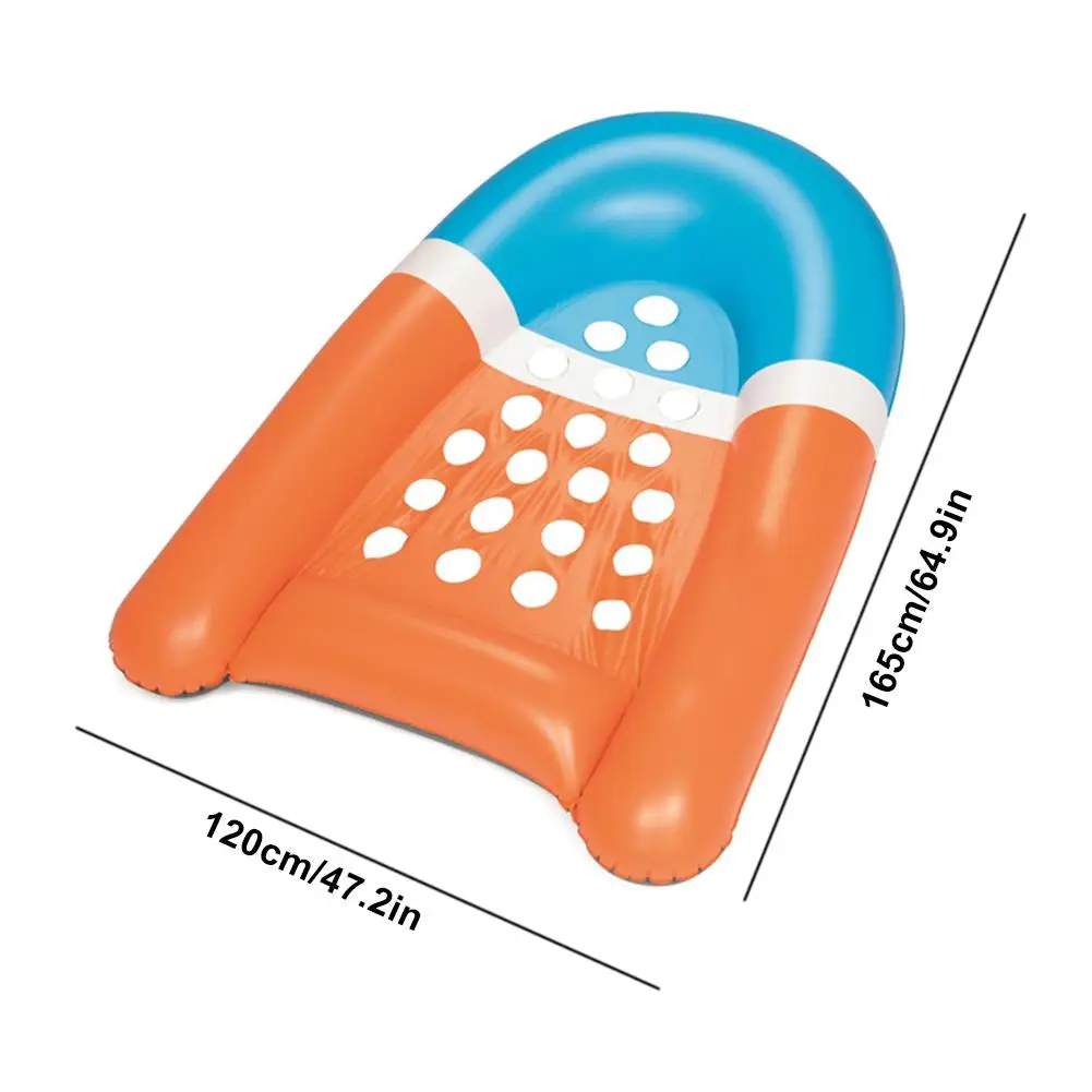

Inflatable Floating Row Water Lounger Pool Surfboard Floating Mat Inflatable Surfboard Kids Bed Party Toys For Children Adults